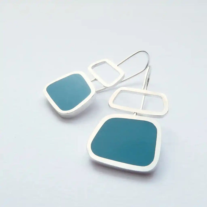 Colourblock Drops lilac/sapphire (ST403)