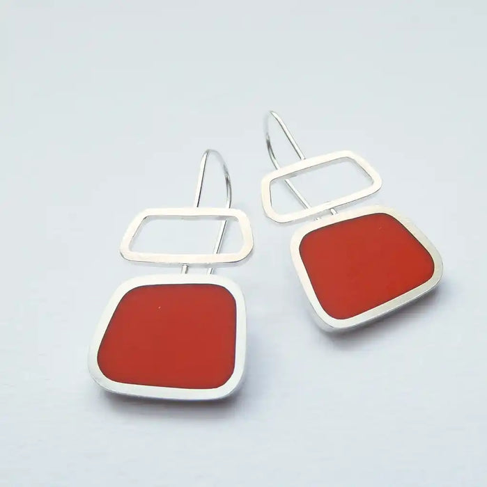 Colourblock Wide Drops, orange (ST404)
