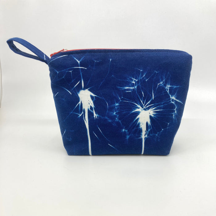 'Cotswold Hedgerows' Cyanotype Printed Linen Pouch (KC17A)