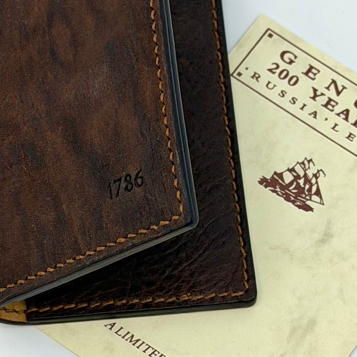 1786 Russia leather card case, (MAM293)