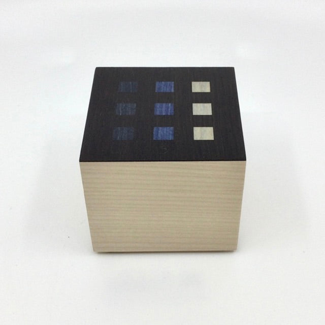 Blue Grid Cube Box (KS26)