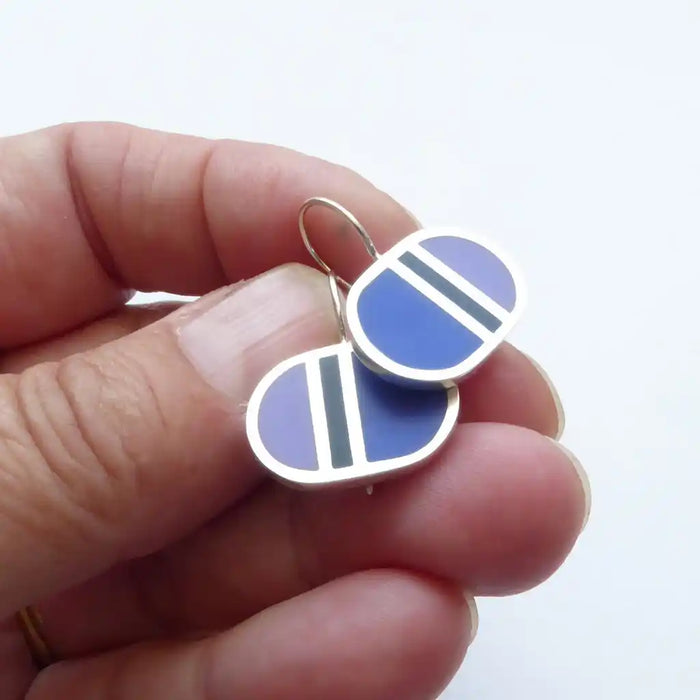 Loop Short Drops sapphire/ ink /lilac (ST397)