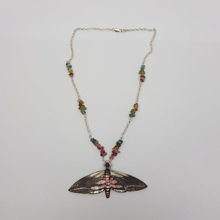 Privet Hawk Moth necklace (ED236)