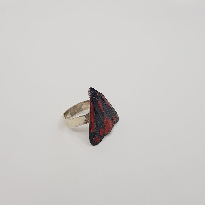 Cinnebar Moth ring (ED243)