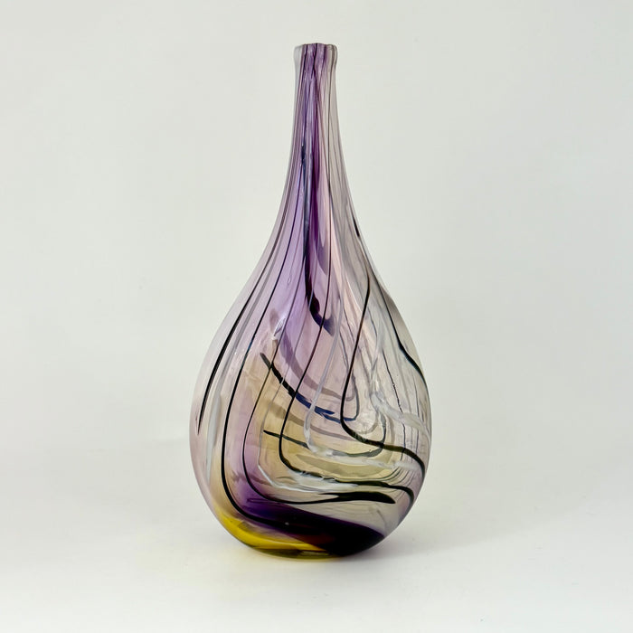 Feather Bottle, Amethyst and Gold Topaz (LOC405)