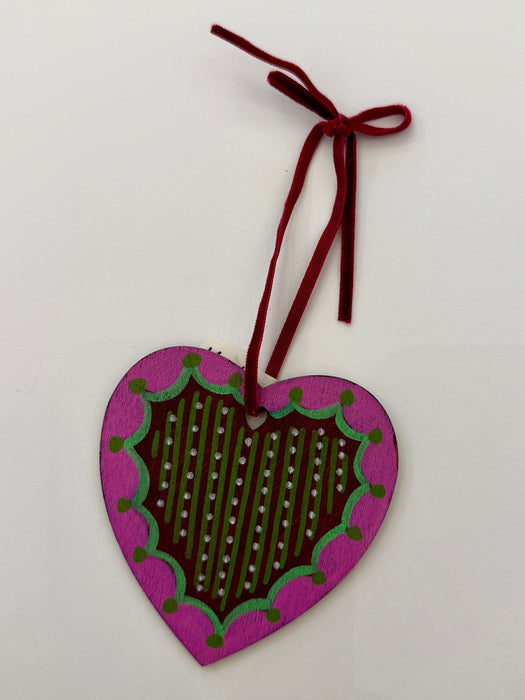 Hand painted heart (KM13b)