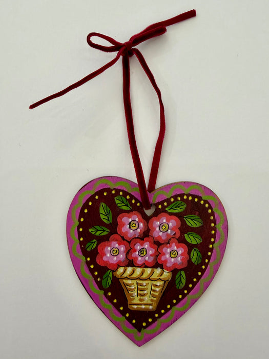 Hand painted heart (KM13b)