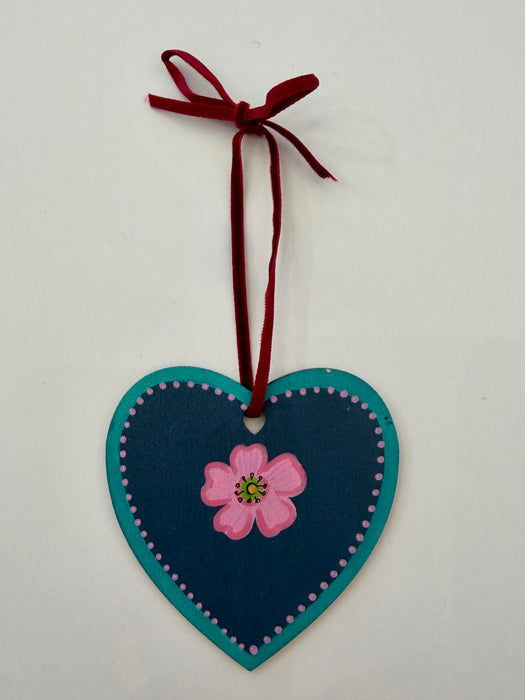 Hand painted heart (KM13d)