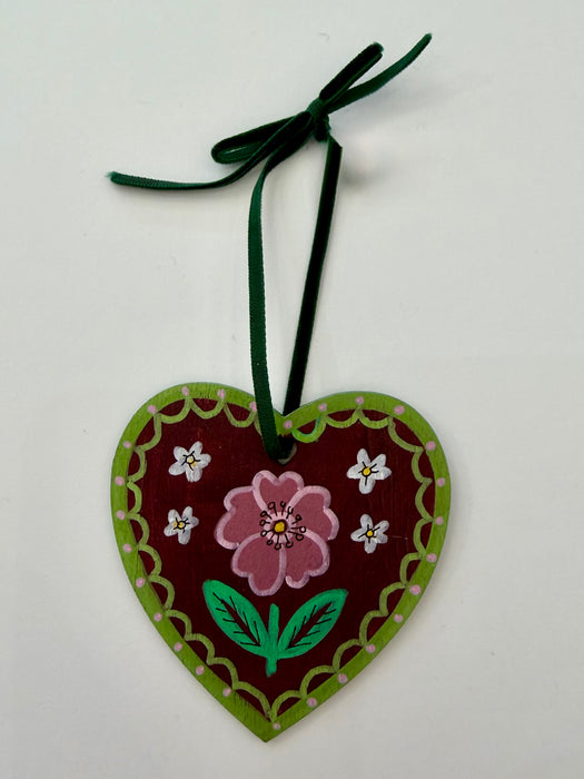Hand painted heart (KM13c)