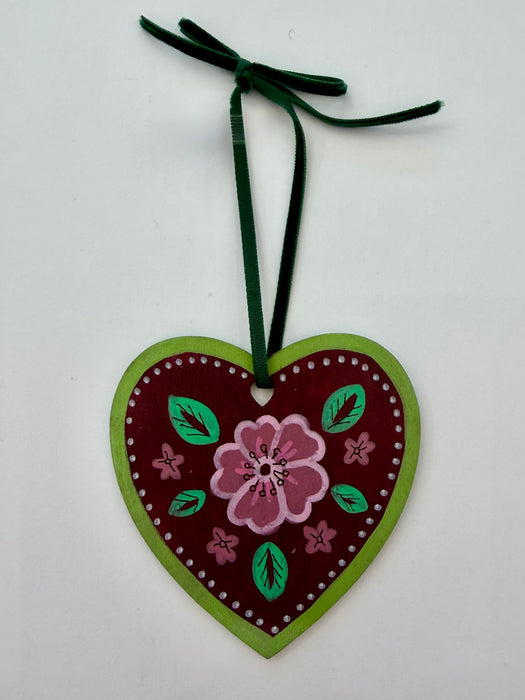 Hand painted heart (KM13c)