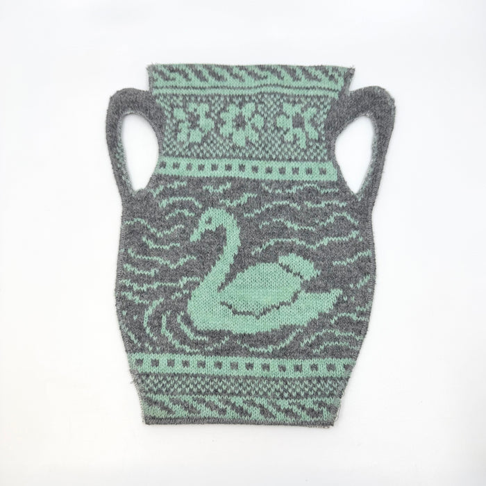 'Swan' machine knitted vase cover (SBR515)