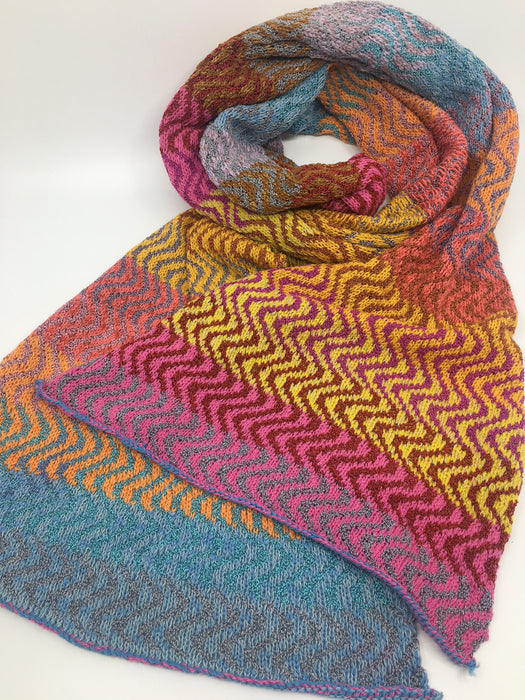 Waves of colour blaze scarf (AD180)