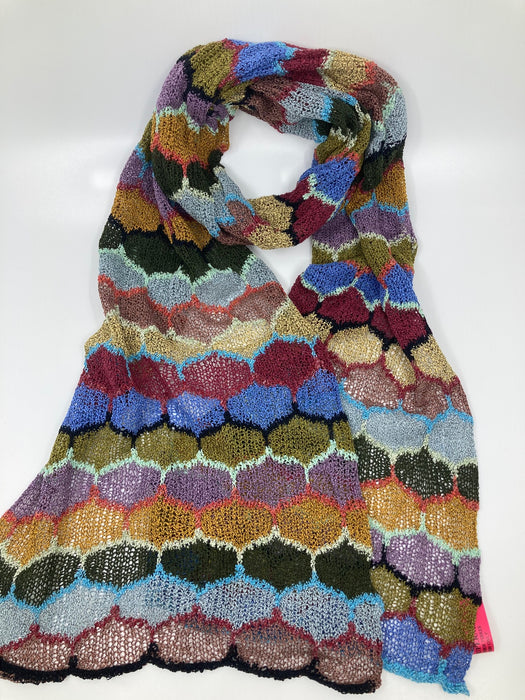 'Honeycomb Jolly' scarf, silk marl(AD302)