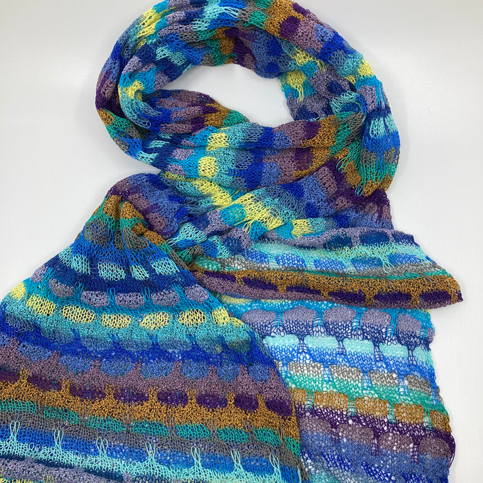 'Morris Blue' Scarf (AD392)