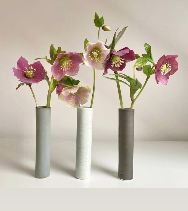Cylinder Vase, porcelain, glossy pale green celadon (RH02)