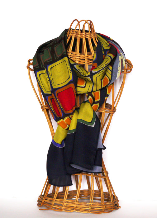 Italiano variation black pashmina (AN400)