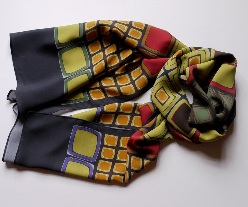 Italiano variation black pashmina (AN400)