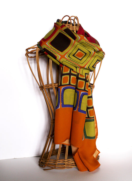 Italiano variation orange pashmina (AN401)