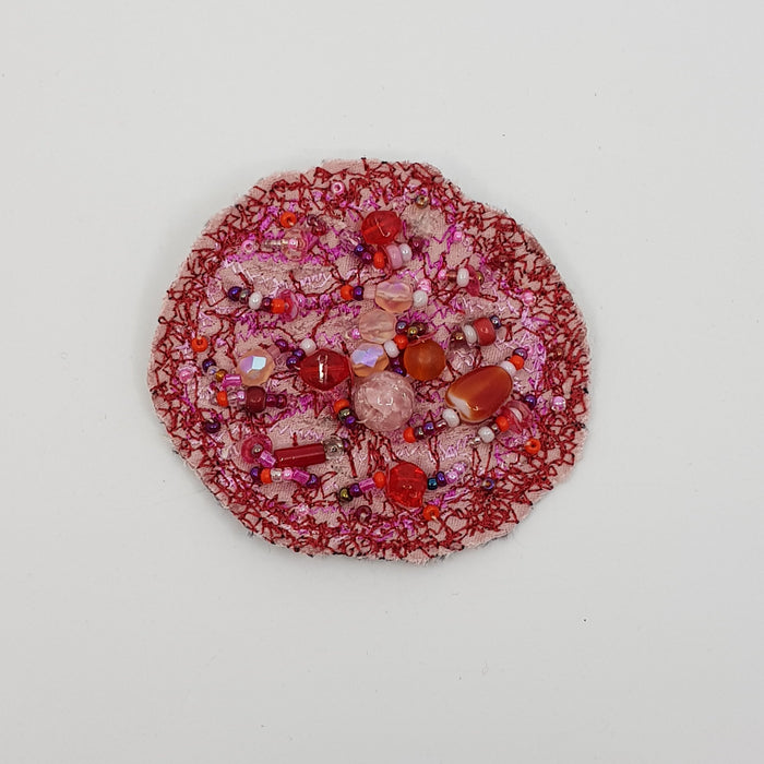 Red/Pink Brooch (JK228)