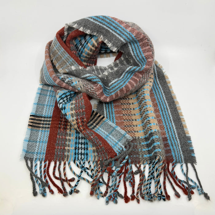 'Jay' Handwoven Lambswool Scarf (HF006)