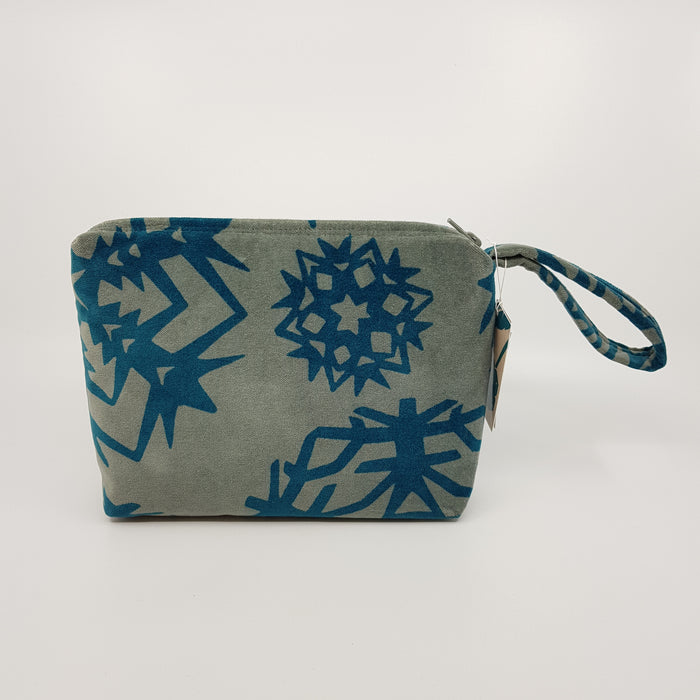 'Snowflakes' velvet clutch bag (KC120B)
