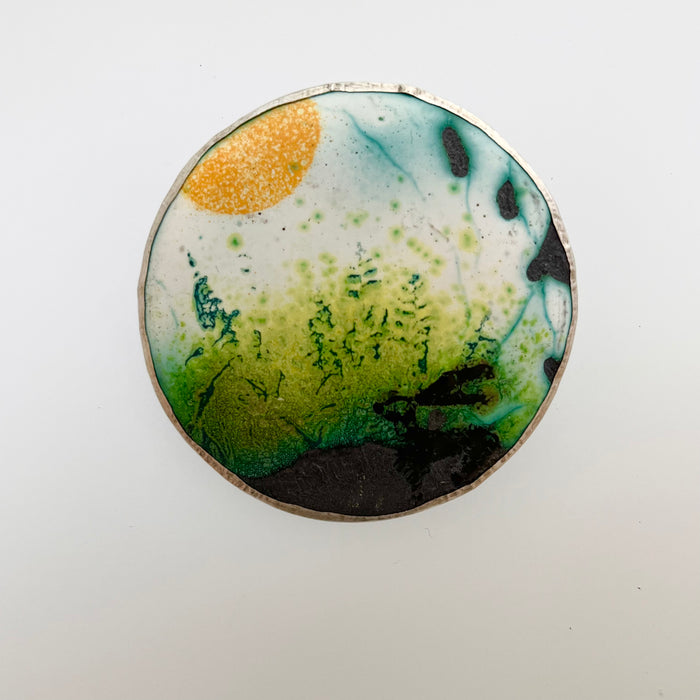 Landscape brooch (SD363D)