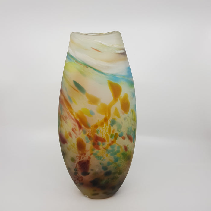 Landscape Vase, aurora and aqua (LOC244)