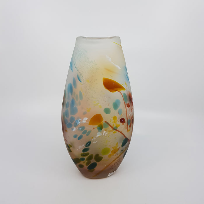 Medium Landscape Vase, aurora and aqua (LOC245)