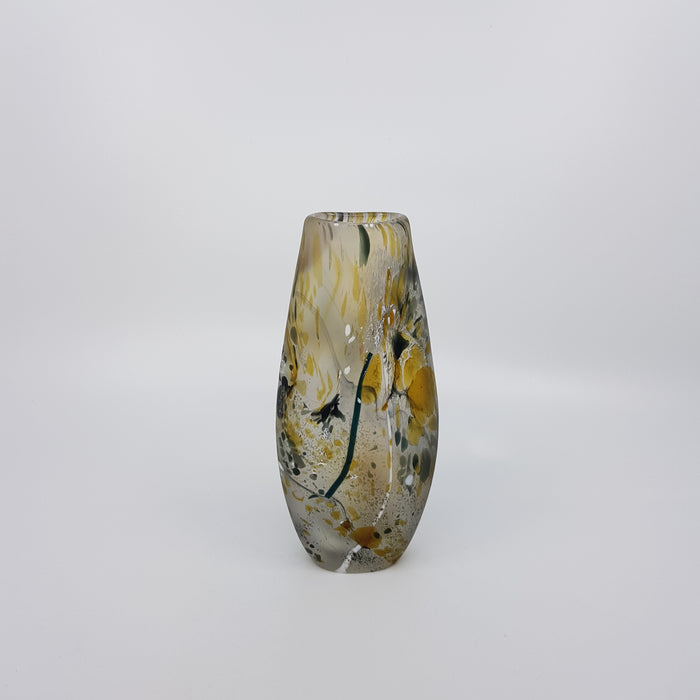 Small Landscape Vase, gold topaz and sage (LOC247)