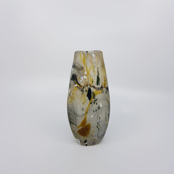 Small Landscape Vase, gold topaz and sage (LOC247)