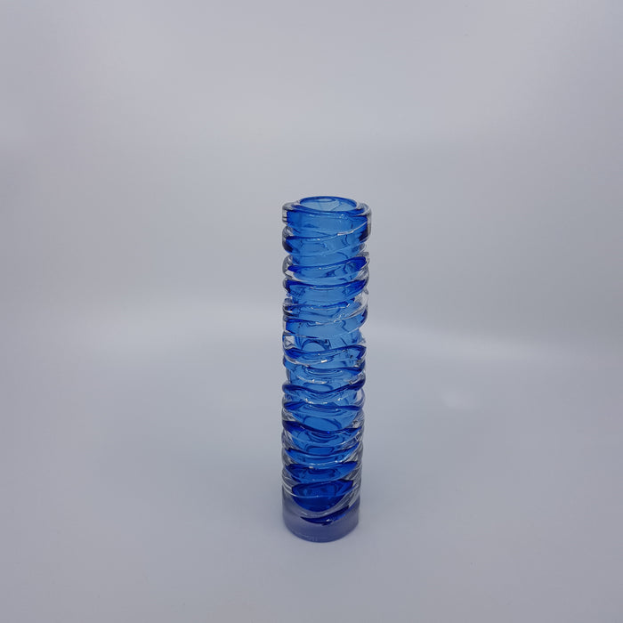Strata Bud Vase, mid blue (LOC262)