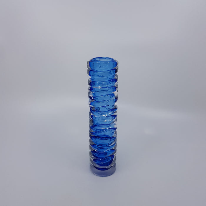 Strata Bud Vase, mid blue (LOC262)
