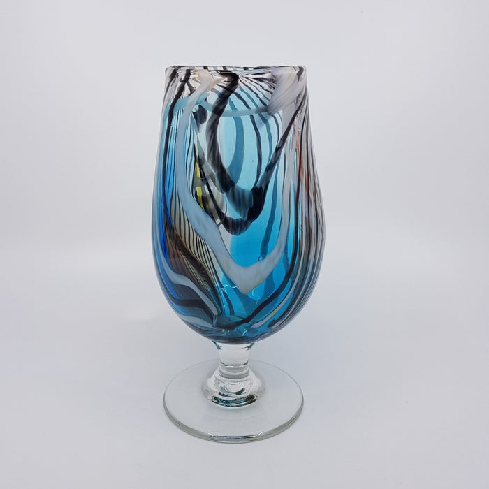 Feather Glass, aqua and aurora (LOC311)