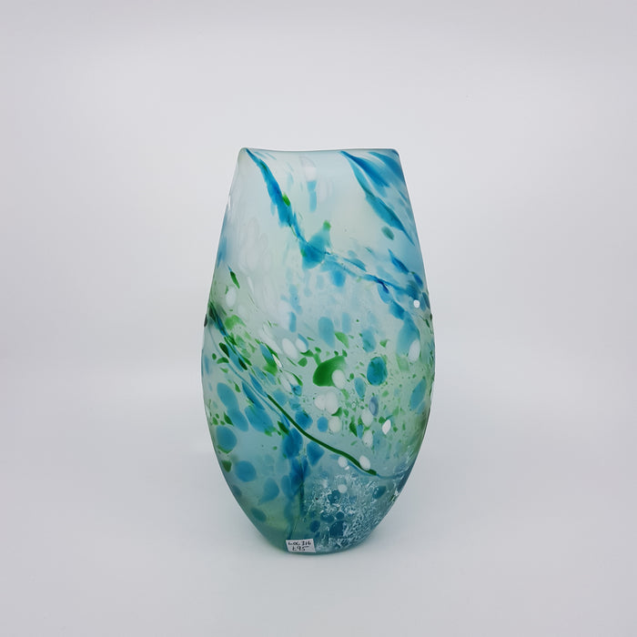 Medium Landscape Vase, lagoon and bristol green (LOC316)