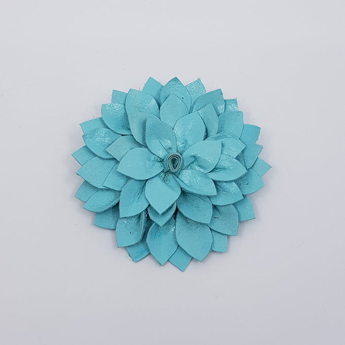 Leather Flower Brooch (LP81A)