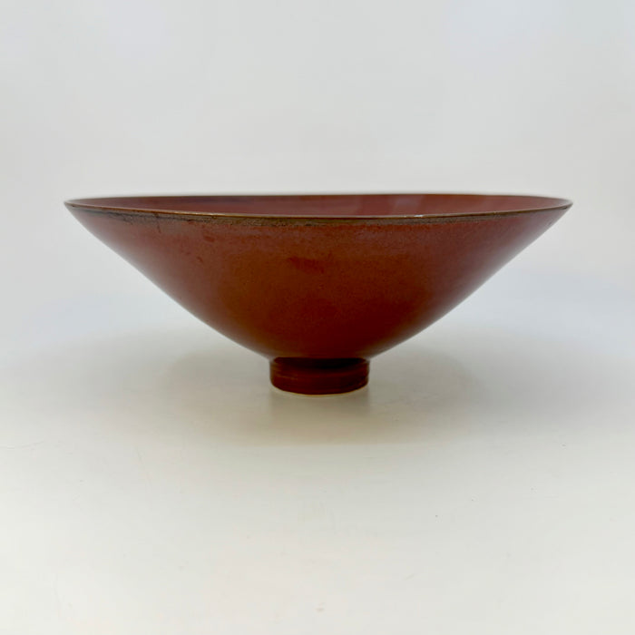 Medium Bowl, porcelain, orange-red (RH27)