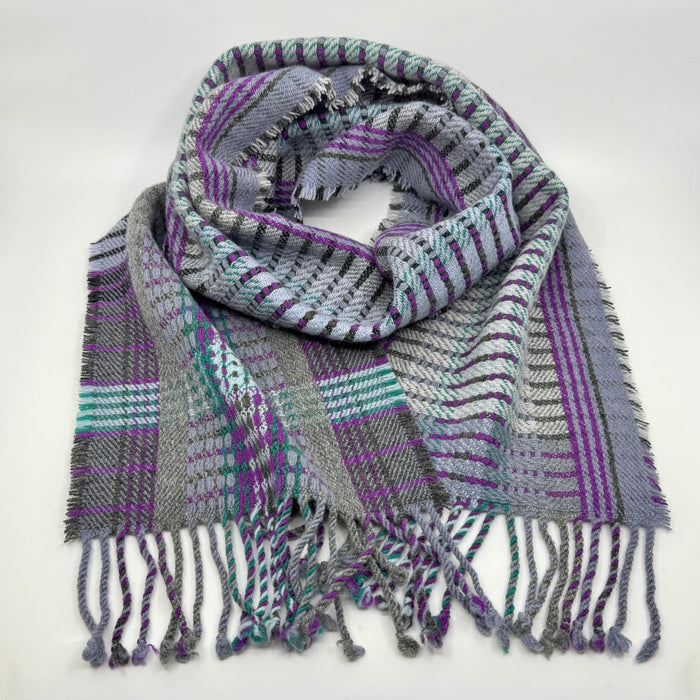 'Pigeon' Handwoven Lambswool Scarf (HF62)