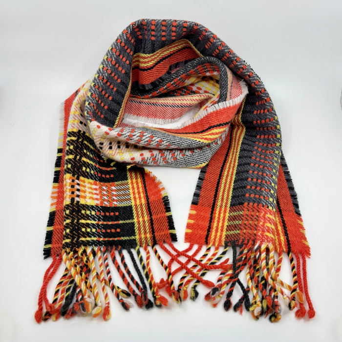 'Puffin' Handwoven Lambswool Scarf (HF59)