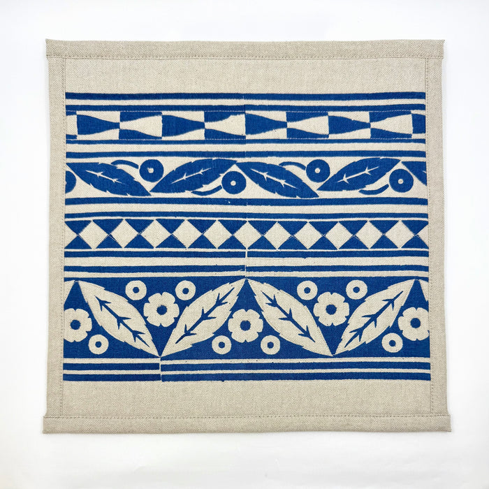'Rodmarton' Quilted Table Mat, Blue (KC118BL)
