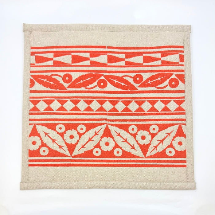 'Rodmarton' Quilted Table Mat, Coral (KC118CL)