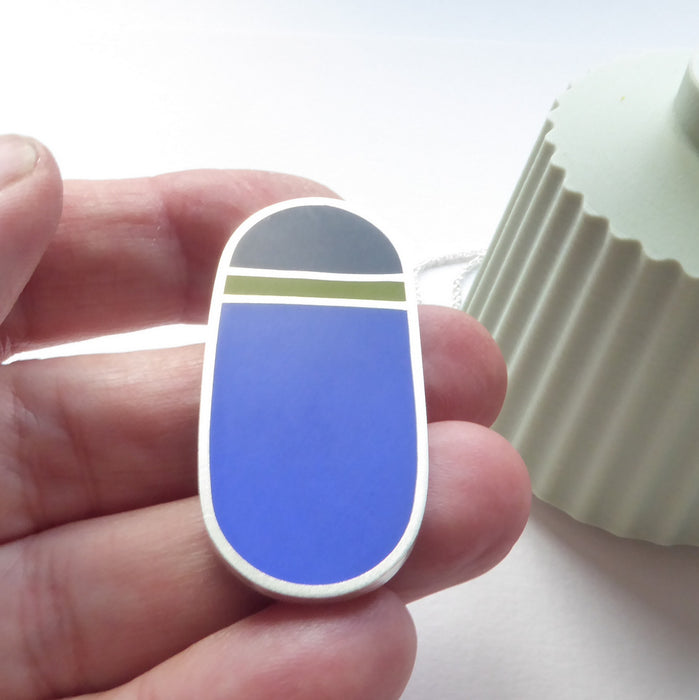 Loop Pendant ink/pesto/sapphire (ST360)