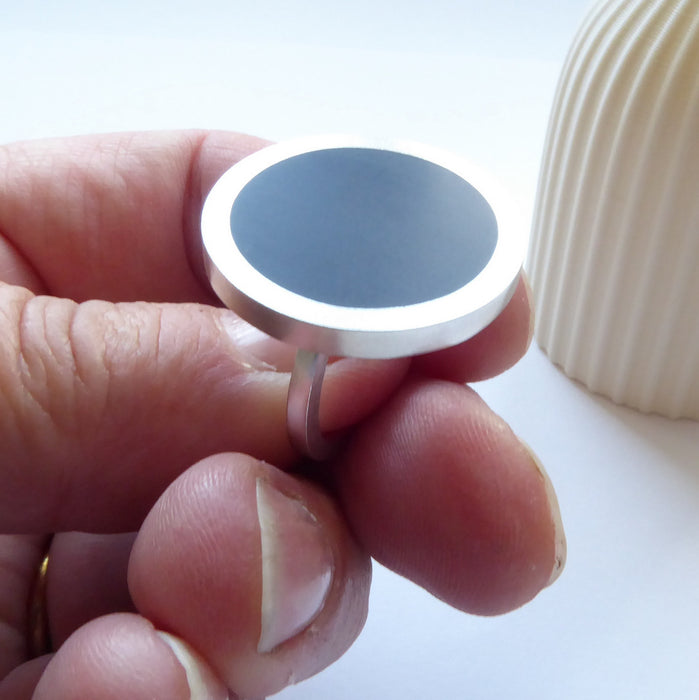 Pop Round Ring, ink blue (ST365)