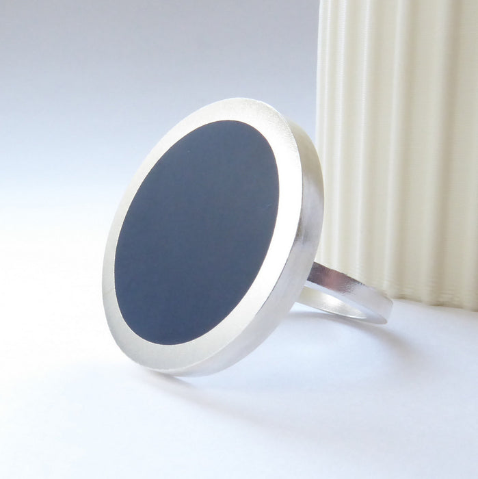 Pop Round Ring, ink blue (ST365)
