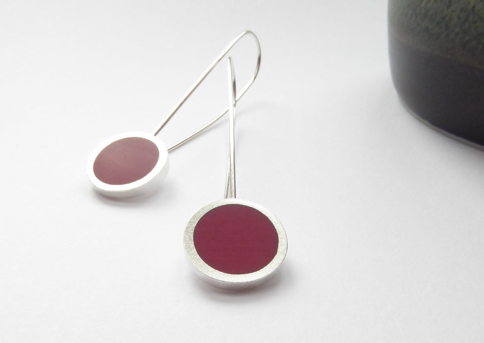 Pop Long Drops Burgundy red (ST376)