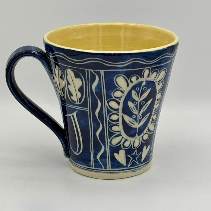 Tall mug 2 'J' (AH816)