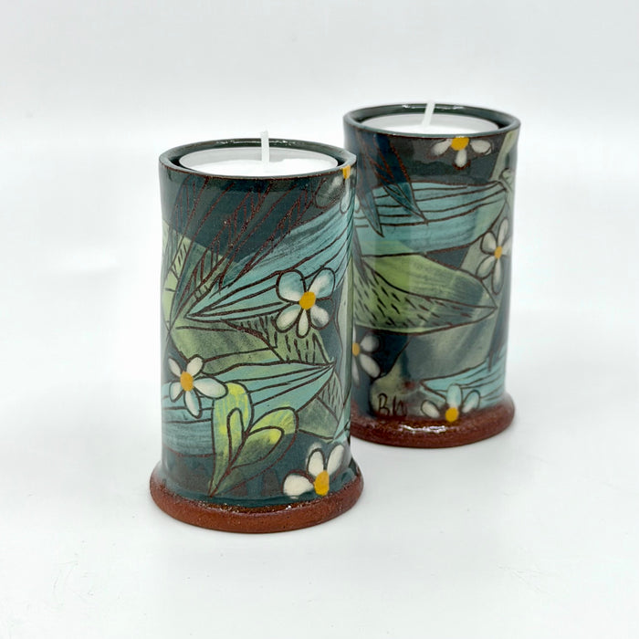 Tealight holder, Forest Green (BW41f)