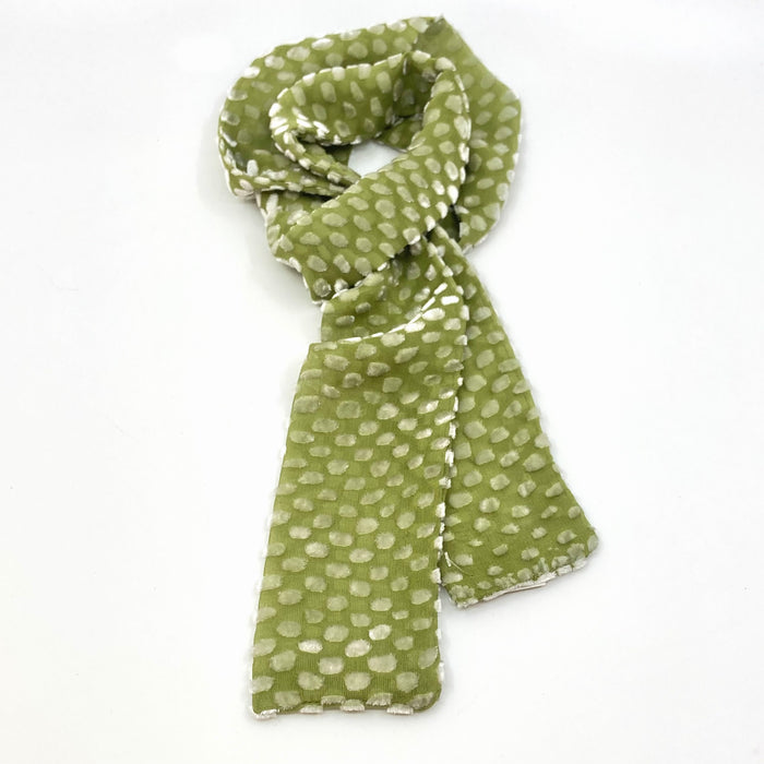 Tiny Tippet, Devore Velvet, Olive (LL07B)