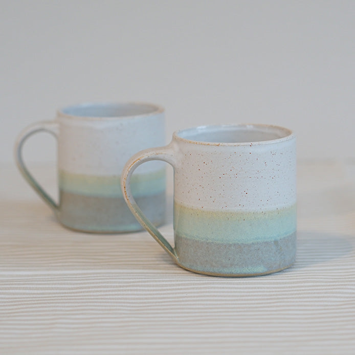 Seafoam/white mug (SJN33)