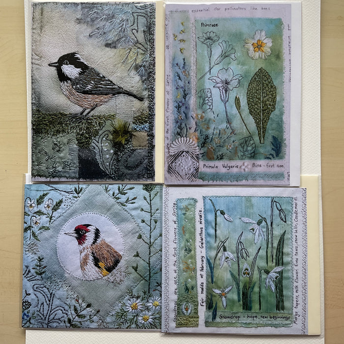 4 card pack. 2 square, 2 rectangular. (LW4M)