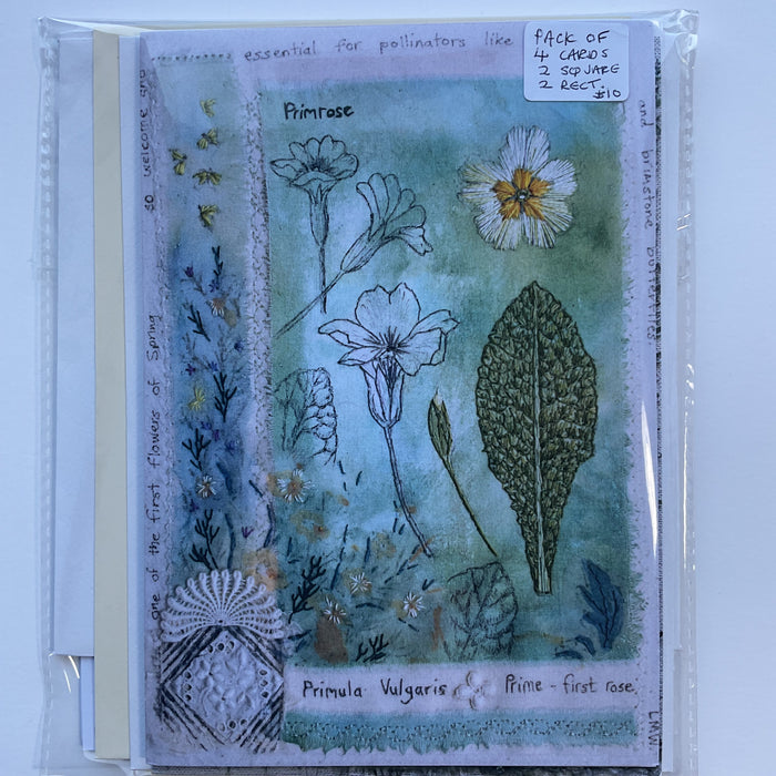 4 card pack. 2 square, 2 rectangular. (LW4M)